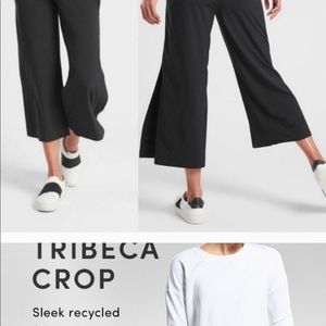 Athleta Tribeca Crop Pant - Black, Sz 8